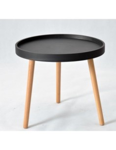 Mesa ANNIA ( M ), baja, madera, polipropileno negro