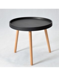Mesa ANNIA ( M ), baja, madera, polipropileno negro 2