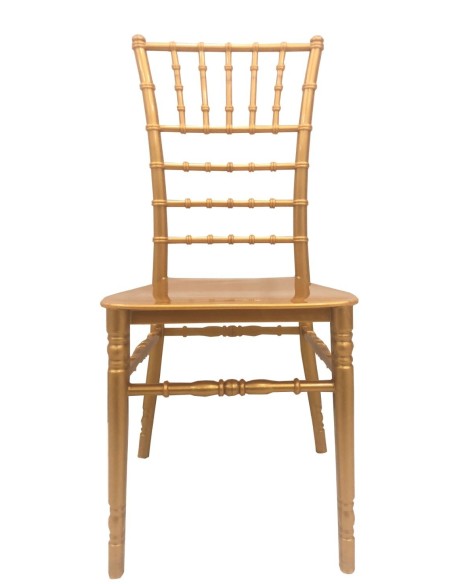 Silla CHIAVARI NEW, apilable, polipropileno dorado