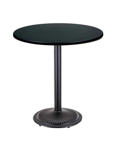 Mesa ARNO, negra, base de 72 cms y tapa de 60 cms. Color a elegir