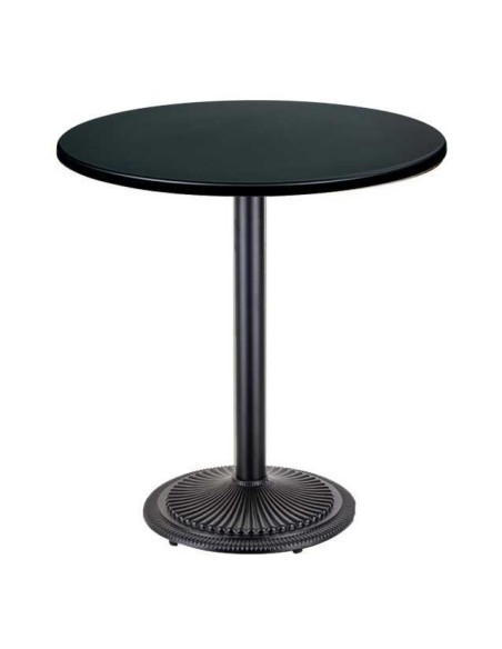 Mesa ARNO, negra, base de 72 cms y tapa de 60 cms. Color a elegir