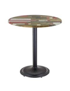 Mesa ARNO, negra, base de 72 cms y tapa de 70 cms. Color a elegir