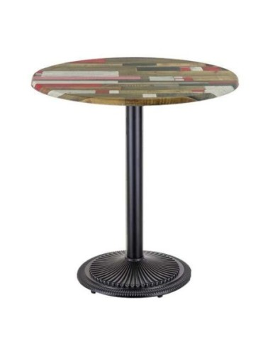 Mesa ARNO, negra, base de 72 cms y tapa de 70 cms. Color a elegir