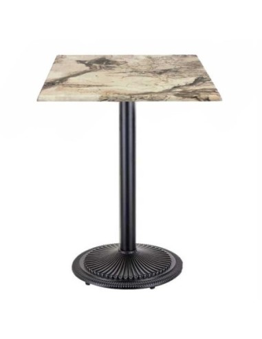 Mesa ARNO, negra, base de 72 cms y tapa de 60x60 cms. Color a elegir