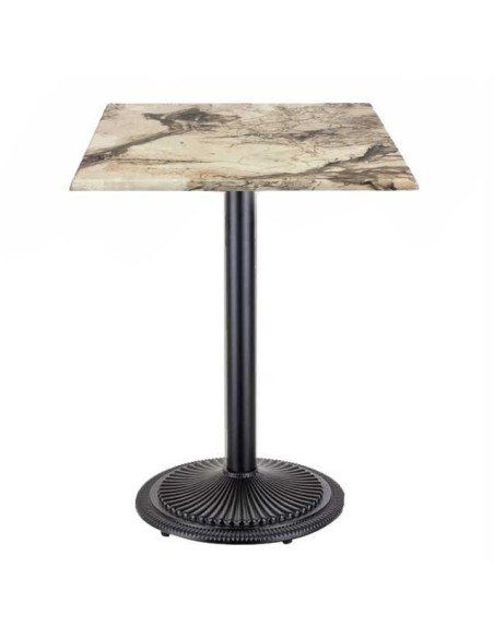 Mesa ARNO, negra, base de 72 cms y tapa de 60x60 cms. Color a elegir