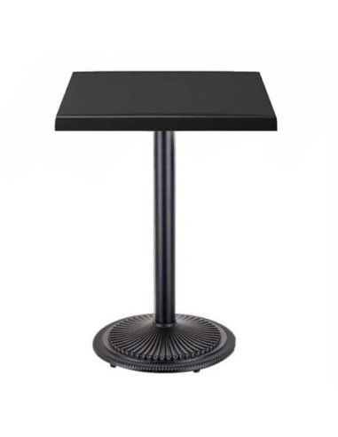 Mesa ARNO, negra, base de 72 cms y tapa de 80x80 cms. Color a elegir
