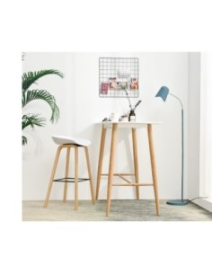 Taburete DANTE NEW (SU), metal, polipropileno blanco 2