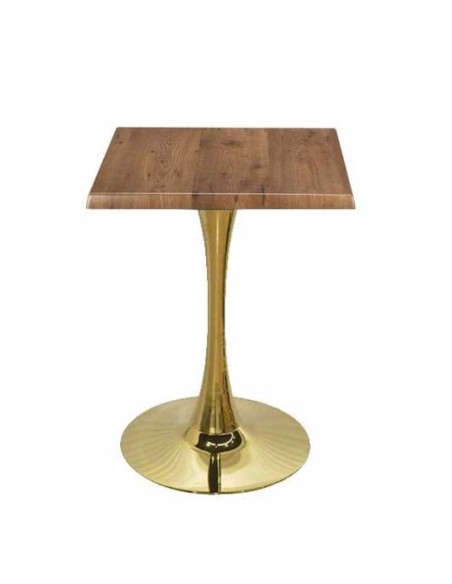 Mesa TULIP, base de 70 cms y tapa de 80 x 80 cms. Color a elegir