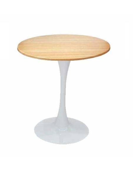 Mesa TULIP, base de 70 cms y tapa de 70 cms de diámetro. Color a elegir