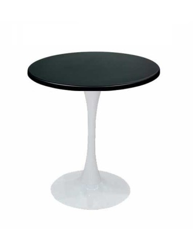 Mesa TULIP, base de 70 cms y tapa de 80 cms de diámetro. Color a elegir