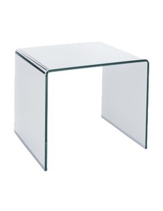 Mesa CHEVAL (SU), baja, cristal curvado, 60 x 60 cms