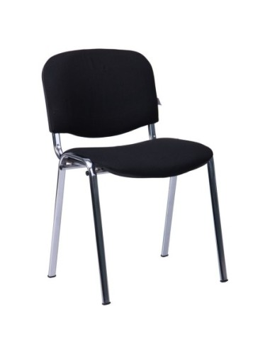 Silla NIZA NEW AM, chasis cromado, tejido A1, color negro*
