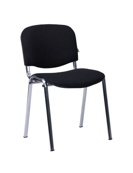 Silla NIZA NEW AM, chasis cromado, tejido A1, color negro*