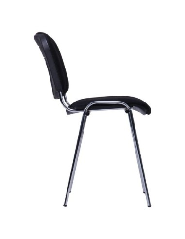Silla NIZA NEW AM, chasis cromado, tejido A1, color negro*