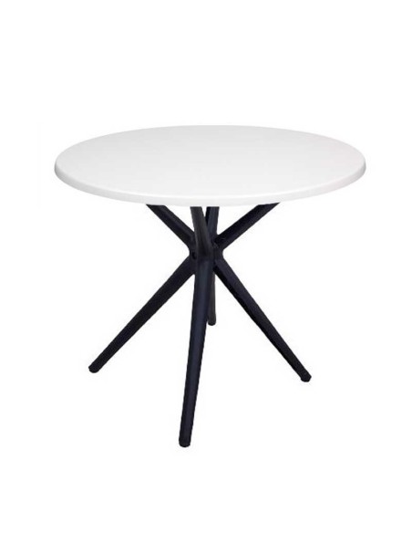 Mesa OASIS, negra, base de 72 cms y tapa de 70 cms. Color a elegir