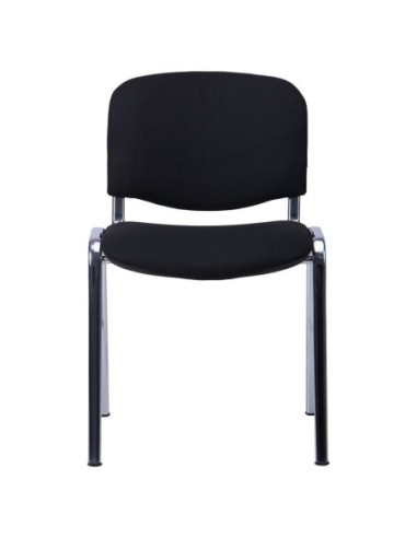 Silla NIZA NEW AM, chasis cromado, tejido A1, color negro*