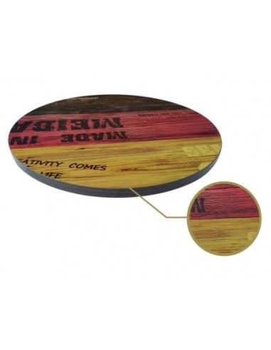 Mesa OASIS, negra, base de 72 cms y tapa de 70 cms. Color a elegir