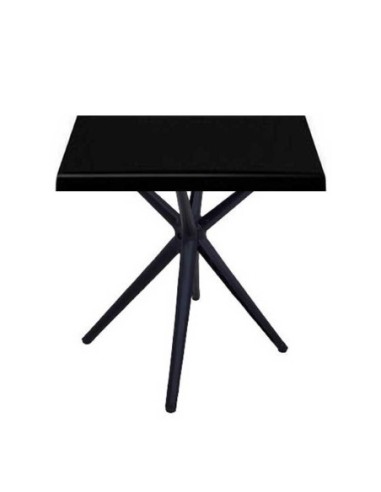 Mesa OASIS, negra, base de 72 cms y tapa de 60x60 cms. Color a elegir