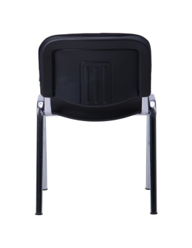 Silla NIZA NEW AM, chasis cromado, tejido A1, color negro*