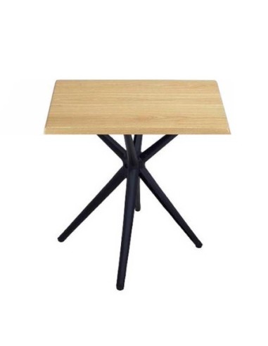 Mesa OASIS, negra, base de 72 cms y tapa de 70x70 cms. Color a elegir