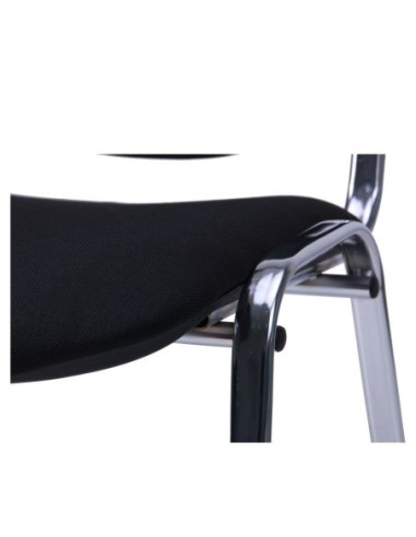 Silla NIZA NEW AM, chasis cromado, tejido A1, color negro*