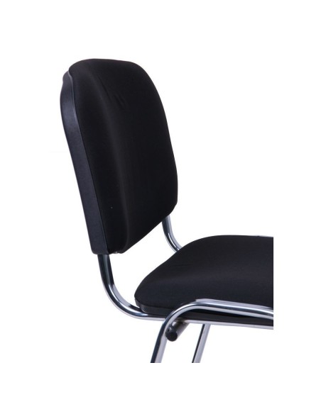 Silla NIZA NEW AM, chasis cromado, tejido A1, color negro*