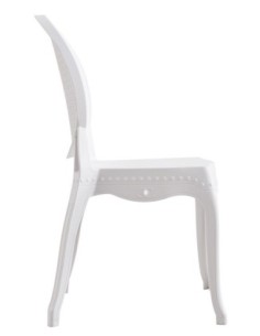 Silla CIBELES, apilable, polipropileno blanco