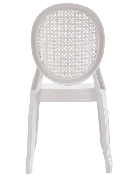 Silla CIBELES, apilable, polipropileno blanco