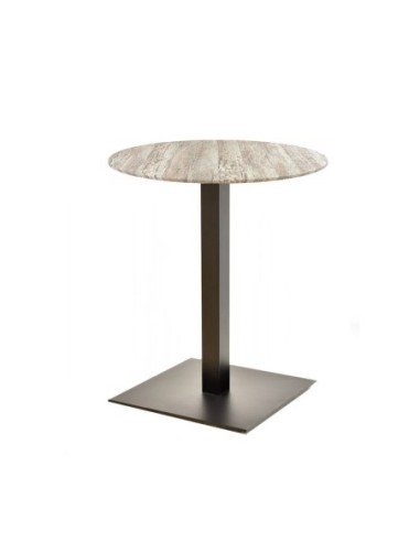 Mesa TROCADERO, negra, base de 72 cms y tapa de 60 cms. Color a elegir
