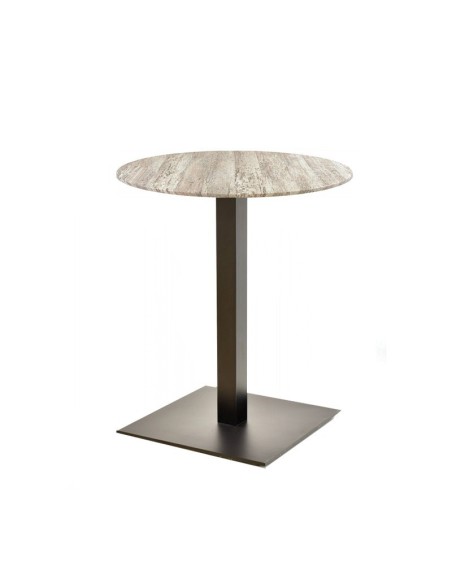 Mesa TROCADERO, negra, base de 72 cms y tapa de 60 cms. Color a elegir