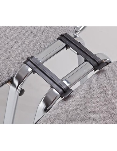 Silla NIZA NEW AM, chasis cromado, tejido A1, color negro*