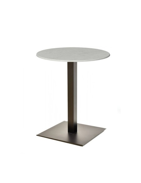Mesa TROCADERO, negra, base de 72 cms y tapa de 70 cms. Color a elegir