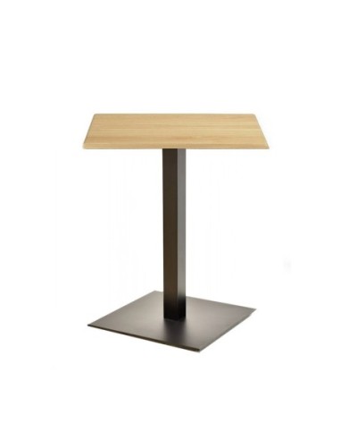 Mesa TROCADERO, negra, base de 72 cms y tapa de 60x60 cms. Color a elegir