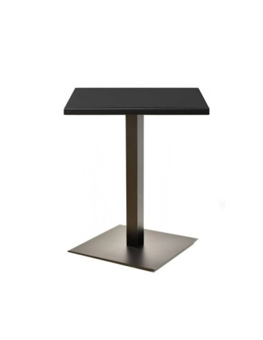 Mesa TROCADERO, negra, base de 72 cms y tapa de 80x80 cms. Color a elegir