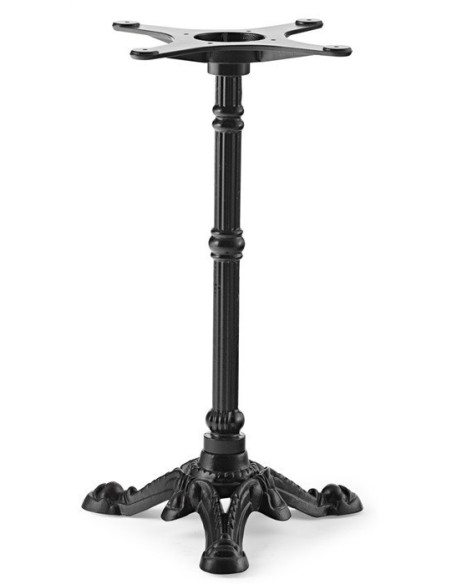 Base de mesa BRISTOL NEW, fundición, 3 pies, negra, altura 72 cms