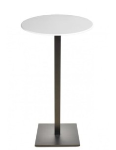 Mesa BEVERLY, alta, base de 110 cms y tapa de 60 cms. Color a elegir 2