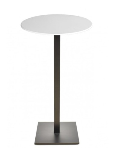 Mesa BEVERLY, alta, base de 110 cms y tapa de 60 cms. Color a elegir