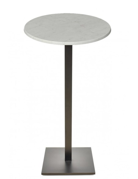 Mesa BEVERLY, alta, base de 110 cms y tapa de 70 cms. Color a elegir