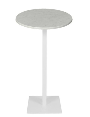 Mesa BEVERLY, alta, base de 110 cms y tapa de 70 cms. Color a elegir