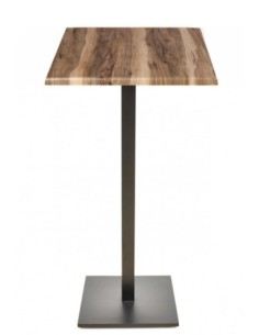 Mesa BEVERLY, alta, base de 110 cms y tapa de 70x70 cms. Color a elegir