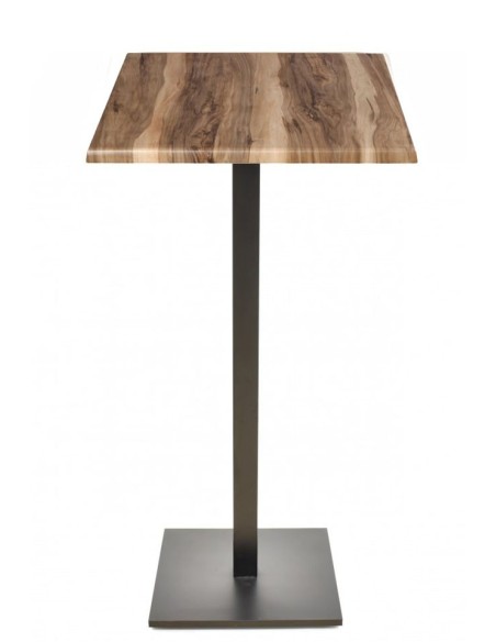 Mesa BEVERLY, alta, base de 110 cms y tapa de 70x70 cms. Color a elegir