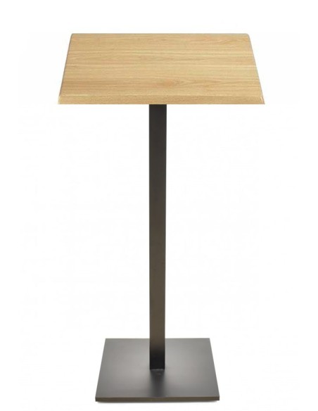 Mesa BEVERLY, alta, base de 110 cms y tapa de 70x70 cms. Color a elegir