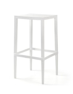 Mesa CHOPIN-103, apilable, polipropileno blanco, 50 x 50 x 103 cms 2