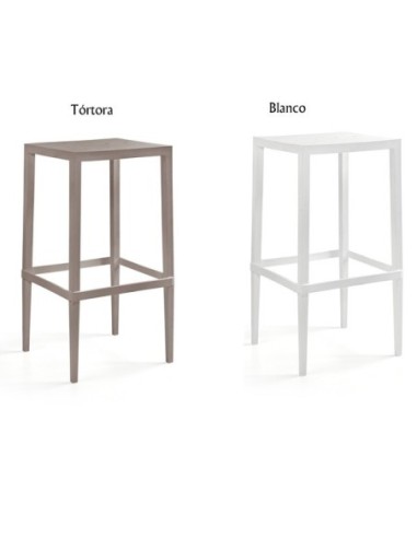 Mesa CHOPIN-103, apilable, polipropileno blanco, 50 x 50 x 103 cms