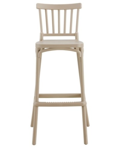 Taburete MILOS, tratamiento anti UV, polipropileno tórtora