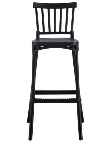 Taburete MILOS, tratamiento anti UV, polipropileno antracita