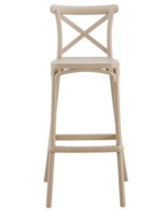 Taburete CORFÚ, tratamiento anti UV, polipropileno tórtora 2