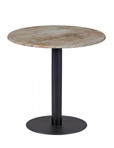 Mesa BOMBAY, negra, base de 72 cms y tapa de 60 cms. Color a elegir