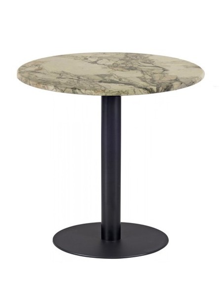 Mesa BOMBAY, negra, base de 72 cms y tapa de 70 cms. Color a elegir