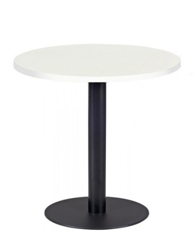 Mesa BOMBAY, negra, base de 72 cms y tapa de 80 cms. Color a elegir